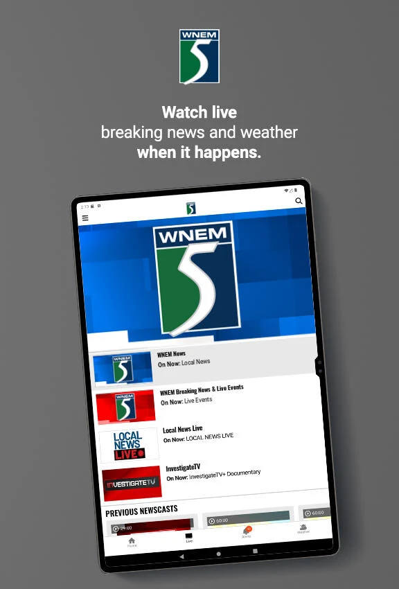 WNEM TV5 News screenshot